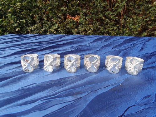 Servietten ringe versilbert - servietten,
