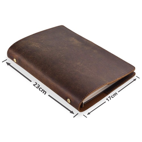 Handgefertigtes leder ringbuch - leder,