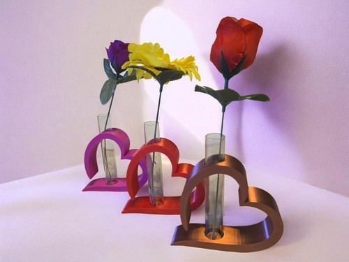 Herz vase reagenzglas - herz-vase, /