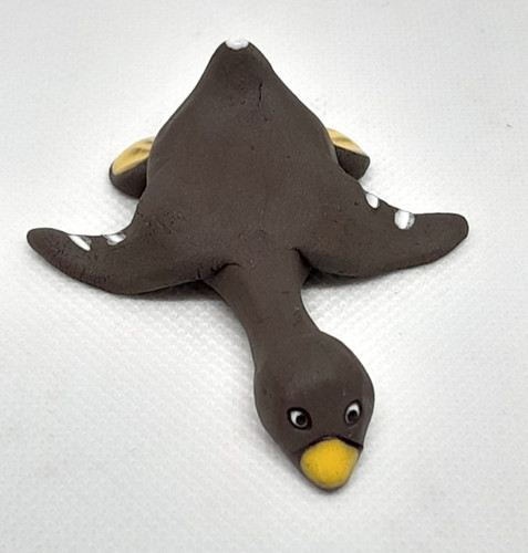 Kleine niedliche gans ente - niedliche, aus