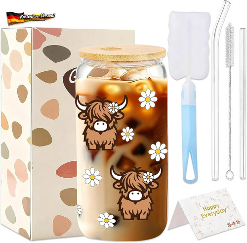 Hochland cow glas - hochland, mit