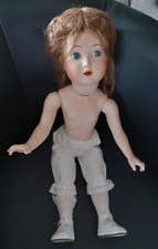 Puppe "Mein Liebling" K&R 117n Reproduktion, Porzellankopf u. -körper, Echthaar