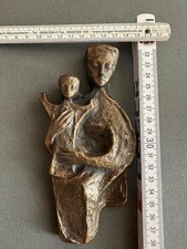 Bronze Relief Maria und Jesuskind