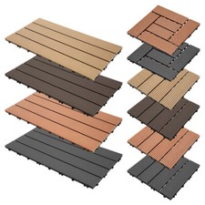 WPC Fliesen  30x30 cm / 30x60 cm Terrassenfliesen Klicksystem DIY Terassen 1-10㎡