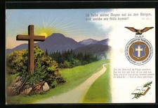 Künstler-AK Pilgerkreuz am Wegesrand 