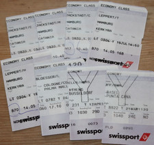 LTU Bordkarten via swissport - Boarding Pass Einsteigekarten Konvolut 8 Stück