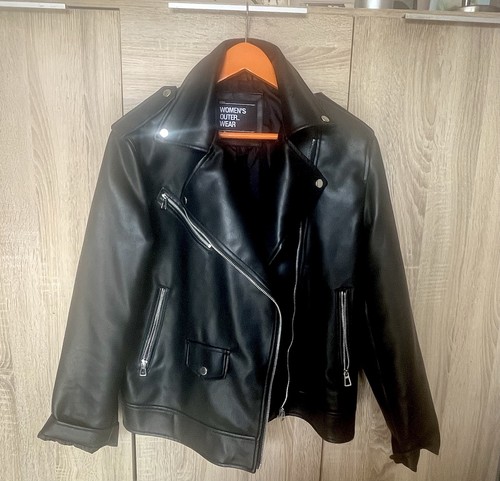 Lederjacke schwarz damen - schwarz,