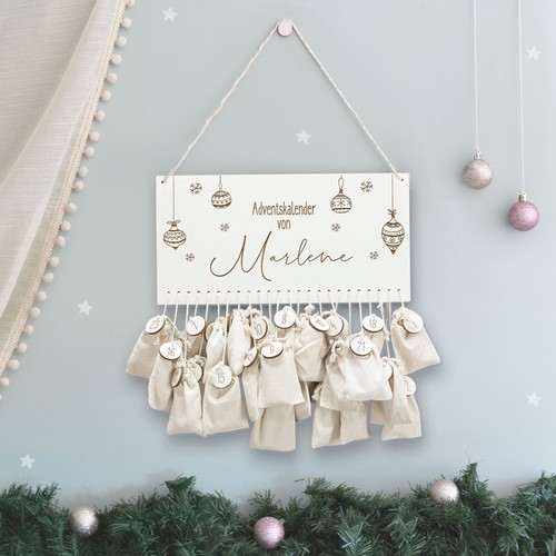 Adventskalender holz - adventskalender,
