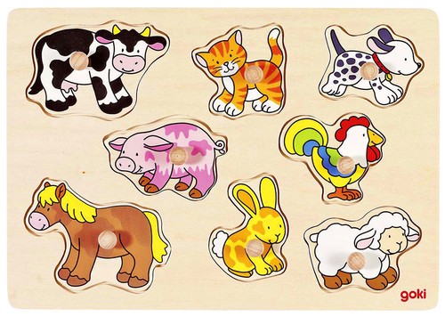 Steckpuzzle bauernhof - steckpuzzle,