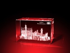 3D Glas Gravur Schloss