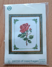 Kreuzstickbild rose größe 9 - rose,,