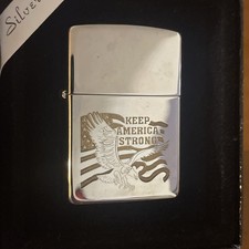 Zippo Feuerzeug unbenutzt Silver Plate mit Original Box Sammlerstück
