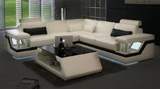 XXL Ledersofa mit USB,Garnitur