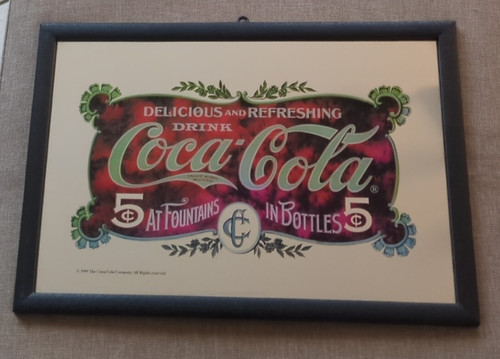 Coca cola spiegel - coca, siebdruck