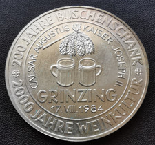 Österreich 200 Grinzing Gulden 1984 200 Jahre Buschenschank Silber