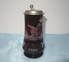 JOSKA Bierkrug Rubinglas