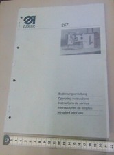 Adler 267, Bedienungsanleitung  #13289#