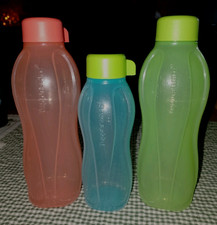 Trinkflasche Tupperware 3 Stück 2 x 0,5 Liter 1 x 250 ml mehrfarbig Schule Büro