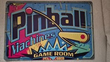 Pinball Retro Blechschild