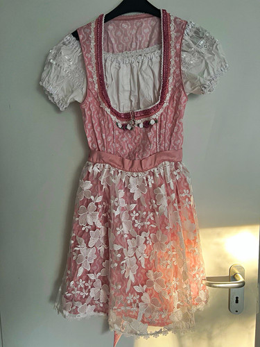 Damen dirndl rosa weiß - damen, rosa/weiß