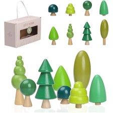 Holz Spielzeug Bäume Set
