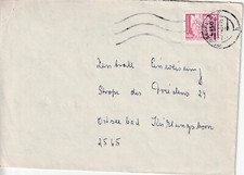 DDR Brief m. sowj. Masch.-Stempel v. STÄNDERMASCHINE, Welle n. links unten