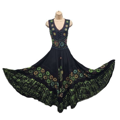 Fit and flare maxikleid - and,