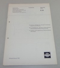 Teilekatalog Stihl Elektrosäge E 15 Stand 01/1972