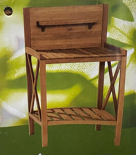 Pflanztisch Chelsea Rechteckig Massivholz B-Ware Gärtnertisch Eukalyptusholz