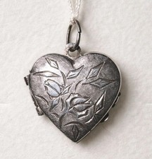 835 silber herz medaillon - herz,