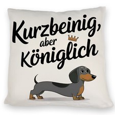 Dackel mit Krone - Kurzbeinig