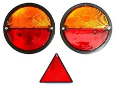 2x Rund Rückleuchte m