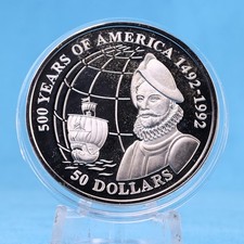 Cook Islands 50 $ 1993 Francisco de Orellana 31,1 g Silber 925 proof