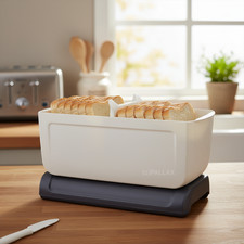 TUPPERWARE A143 JUNIOR-BROTMAX SCHWARZ WEISS BROTKORB BROTBEHÄLTER