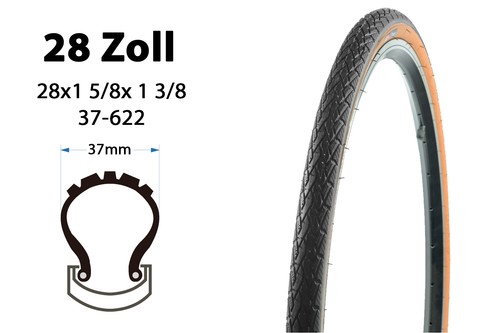 Zoll fahrrad reifen 28x1 - 28,