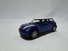 1:43 Mini Cooper S R56 Blau-Weiss Modellauto Diecast Welly