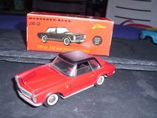 Tekno 929 Mercedes 230SL Hardtop rot/schwarz orig. 60er J. unbespielt in OVP