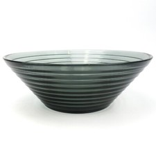 Iittala Glas Schale Serie Bölgeblick Grau Aino Aalto Design Finnland 19cm SELTEN