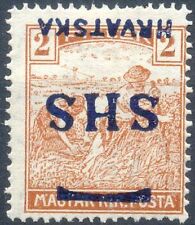 Jugoslawien / Kroatien Mi.Nr. 66 * ungebraucht mit Falz, kopfstehender Aufdruck