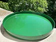 Tablett Vintage Melamin Sweden Schweden Grün Serviertablett 38 cm 60er/70er groß