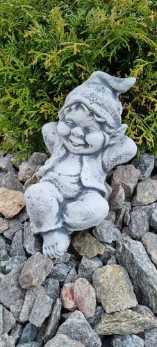 Steinfigur gnom troll - steinfigur,
