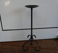 Stand Kerzenhalter Schmiedeeisen 60er/70er Jahre 54 cm hoch
