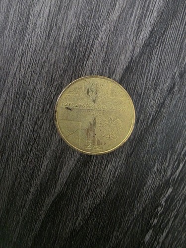 Polen 2zlote münze aus - polen,