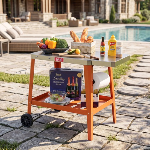 Feasto outdoor grillwagen mit - grillwagen,
