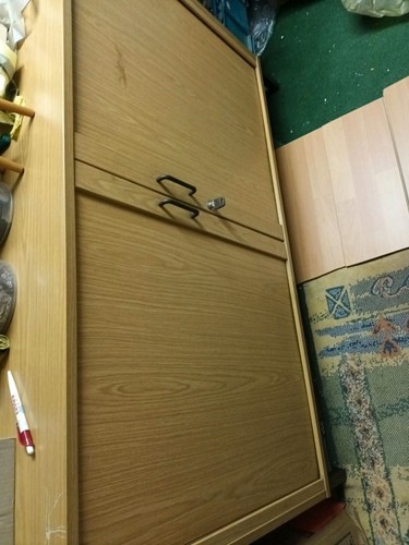 Ddr büroschrank braun - ddr,