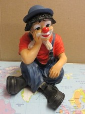 Clown Figur sitzend 14 cm