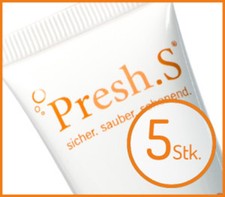 Zahnspangenreiniger Presh.S, Schienenpflegegel, 5er Pack, Allergie getestet