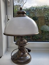 Lampe Tischlampe Messingfuß 58 cm hoch