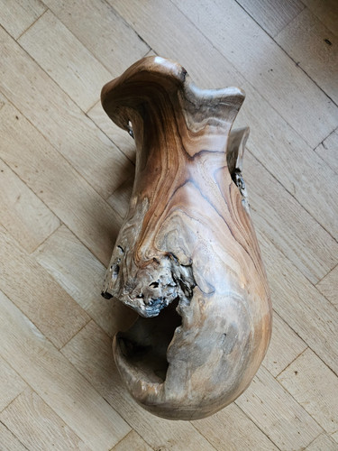 Teak holzvase dekoartikel - dekoartikel, holz