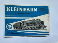 alte Kleinbahn Preisliste HO
